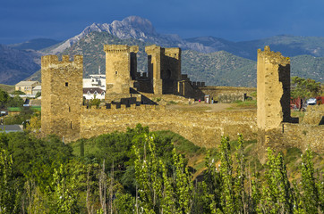 Ruins of old fortress. 
