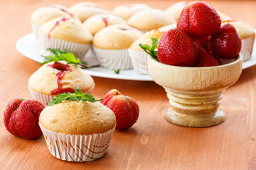 strawberry muffins