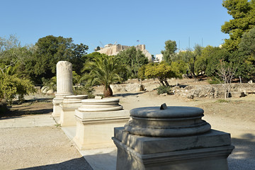 Obraz premium The Temple of Olympian Zeus Athens Greece - Entrance