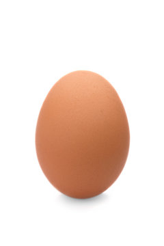egg on white isolated background