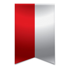 Ribbon banner - polish flag