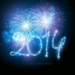 New Year 2014 fireworks