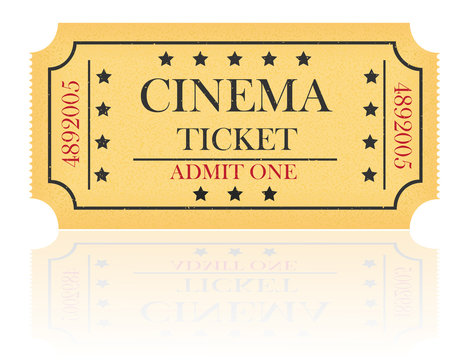 Cinema Ticket Vector Illustration