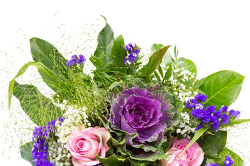 Blumenstrauss rosa blau 14