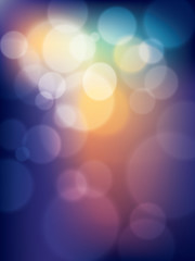 colorful vibrant abstract Vector Bokeh Background