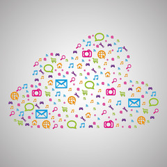 Fototapeta premium Cloud Apps
