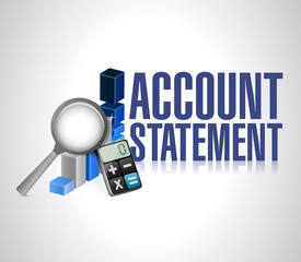 account statement business background