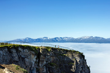 Fototapeta na wymiar Tromso - górski krajobraz, Norwegia
