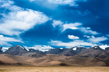 Fototapeta na wymiar Himalaya high mountain landscape panorama. India