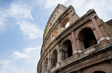 Colosseum with Beautiful Sky, Rome - Italy