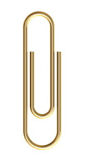 Gold paper clip