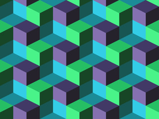 Seamless background with cubes