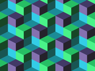 Seamless background with cubes