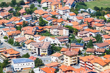 Fototapeta na wymiar Modern San Marino Suburban districts