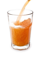 beer on white background