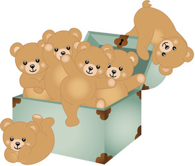 Trunk Baby Teddy Bears