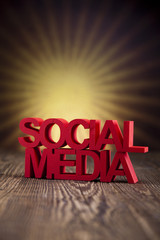 Social media network connection concept