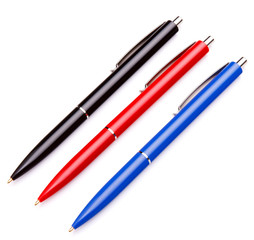 Ballpoint pen isolated on white background cutout