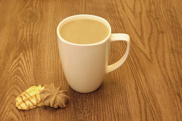 Fototapeta na wymiar Coffee and biscuits