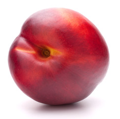 Nectarine fruit isolated on white background cutout