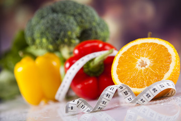 Fitness diet, vitamins 