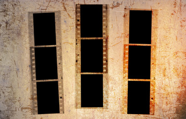 Grunge background with 35mm film