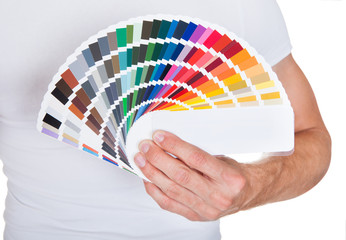 Young Man Holding Color Palette