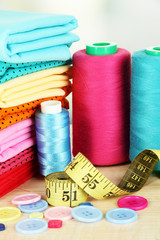 Cloth fabrics close up