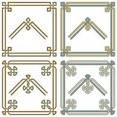 Celtic knot corner patterns 3