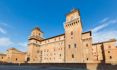Fototapeta na wymiar starego zamku Estense w Ferrara, Włochy