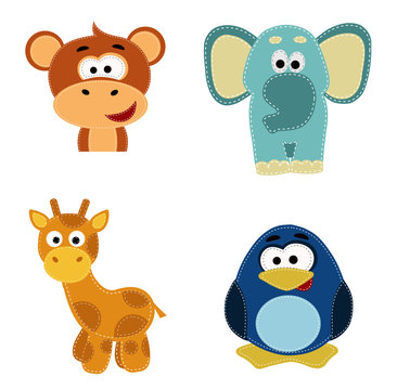 Cute animal Faces Icons