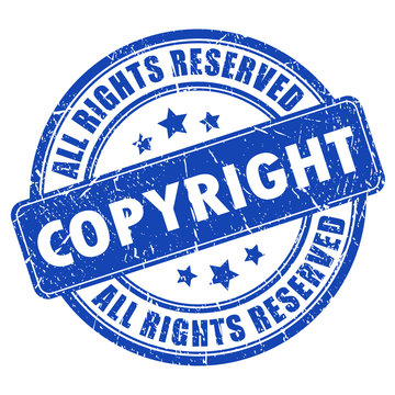Vector copyright stamp