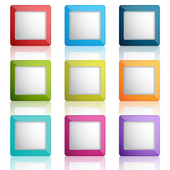 web buttons or frames