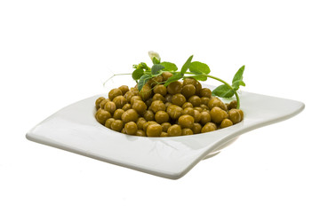 Marinated green peas