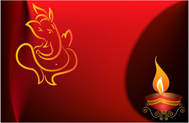 Ganesha Diwali Greeting