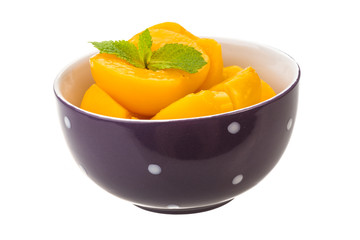 Marinated peaches