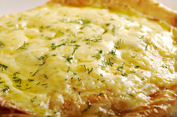 Qutab -baked  lavash cheese pie