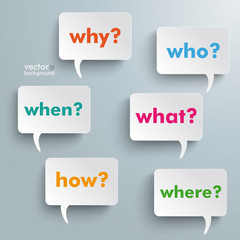 Question Speech Bubbles