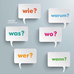 Question Speech Bubbles