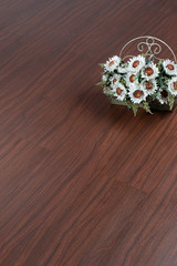 Texture of wooden floor with empty space