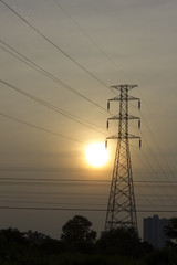 Fototapeta premium High voltage post