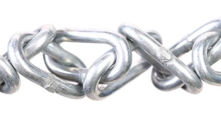 Obraz premium Close up of links a chain.