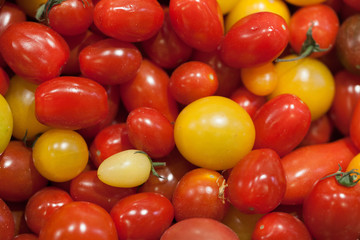 Red and yellow cocktail tomatoes 