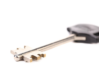 Modern steel-plastic key.