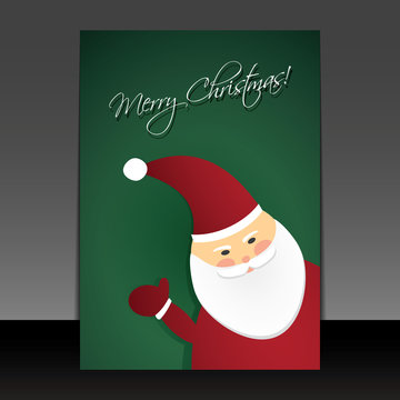 Christmas Card with Santa Claus