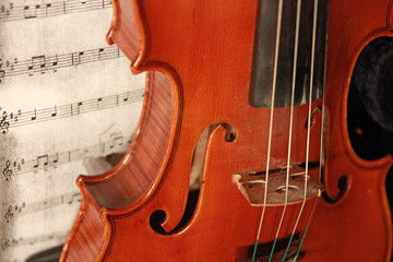 violín y partitura 2730f