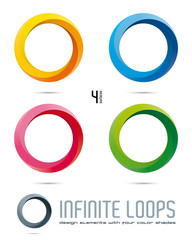 Infinite Loop Vector Design Elements