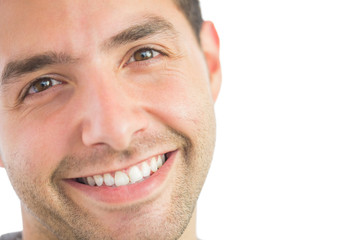 Fototapeta premium Casual happy man looking at camera