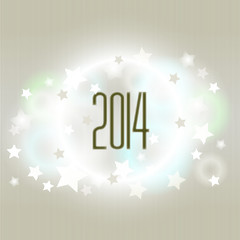 new year illustration - background with numbers written "2014"