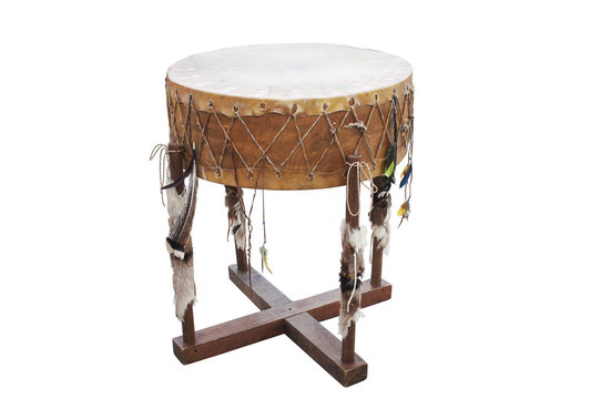 The image of ethnic American Indian drum